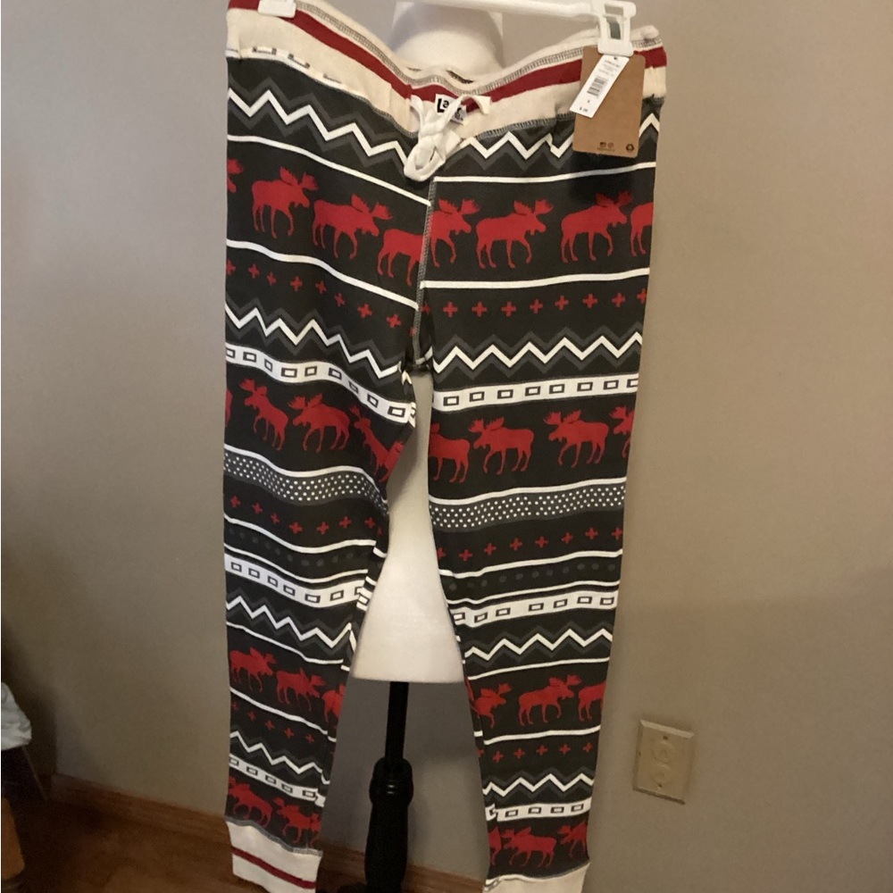 Lazy One “moose” pattern pj pants